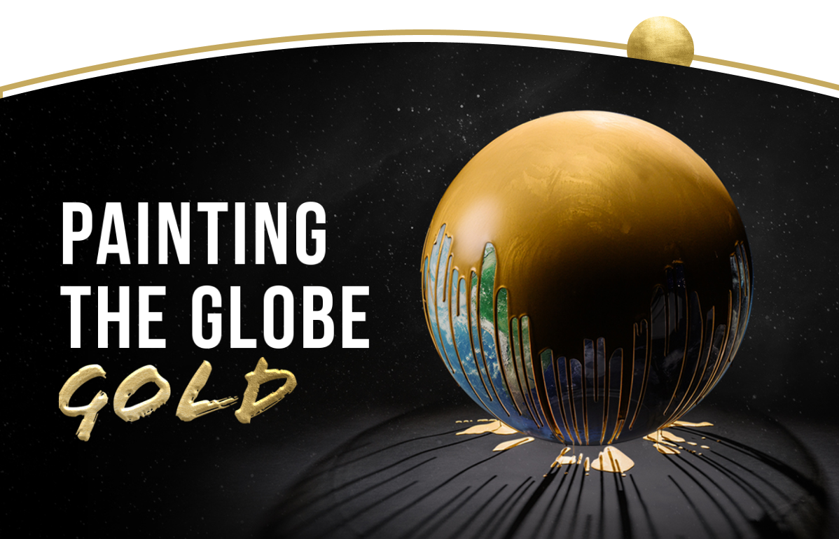 Painting The Globe Gold